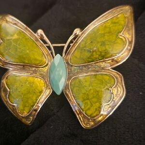 Gorgeous vintage butterfly brooch